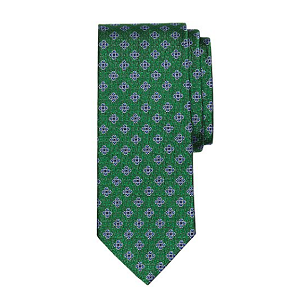 Parquet Flower Tie - Green